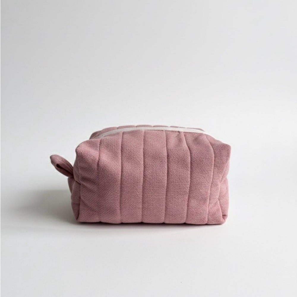 Elegant Pink Quilted cosmetic bag/Women's Bag